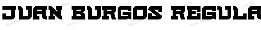 Juan Burgos Regular字体转换